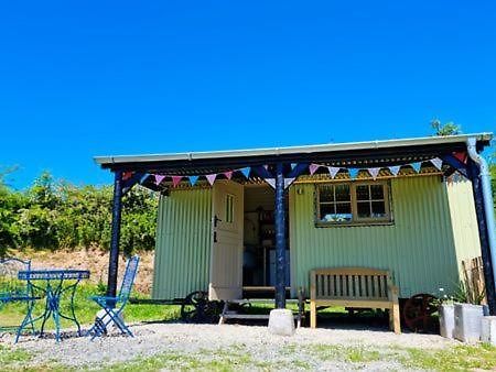 Pen Bryn Shepherd Hut ヘイ＝オン＝ワイ エクステリア 写真